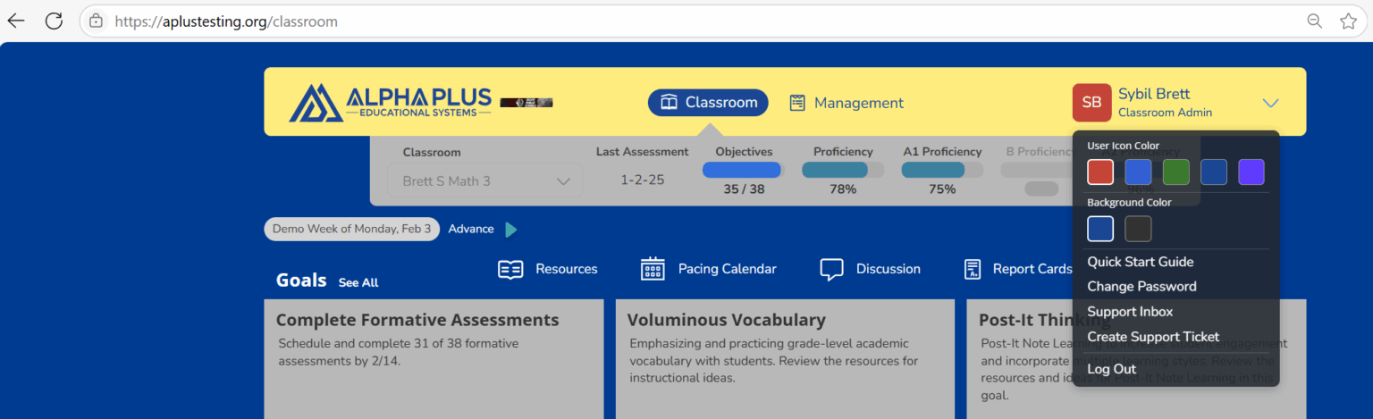 Online Platform - Alpha Plus Educational Systems